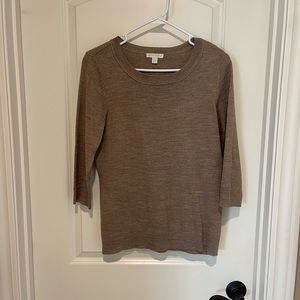 NY&Co. Brown 3/4 length Sleeve Light Sweater